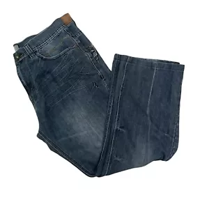 Men's Halifax Flap Pocket Straight Leg Blue Jeans Size 38 W 32 L  - Picture 1 of 12