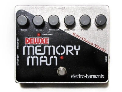 Used Electro-Harmonix EHX Deluxe Memory Man Delay Guitar Effects Pedal - Image 1 of 3