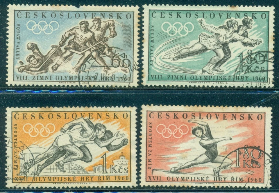 CHECOSLOVAQUIA SCOTT #'s 965-968, JUEGOS OLÍMPICOS, USADO, ¡GRAN PRECIO! Foto 1 de 1