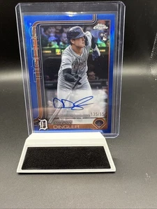 2025 Topps Chrome Dillon Dingler Rookie Auto RC True Blue Refractor /150 Tigers - Bild 1 von 1