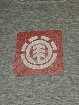Sudadera con Capucha Vintage Años 90 Element Skateboards Logo Talla XL Gris Distress Grunge LEER Foto 1 de 4