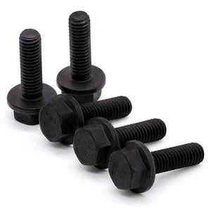 M10-1.5 x 25mm (12 pcs) Alloy Steel Flanged Washer Head Hex Bolts, Extra-Larg... - Picture 1 of 7