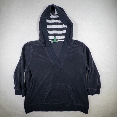 Sudadera con Capucha Lauren Ralph Lauren Active Velour Cuello en V Rayas Forrado Bolsillos XL Foto 1 de 4