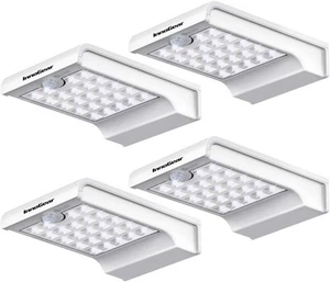 InnoGear Gutter Lights, 24 LEDs Outdoor Solar Lighting Wall Mount White - Picture 1 of 7