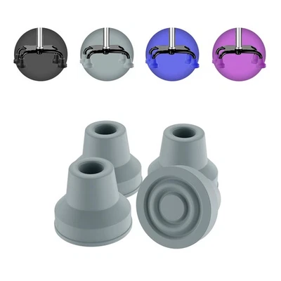 Paquete de 4 piezas de repuesto de agarre extremo antideslizante punta de caña cuádruple de goma de alta resistencia Foto 1 de 4