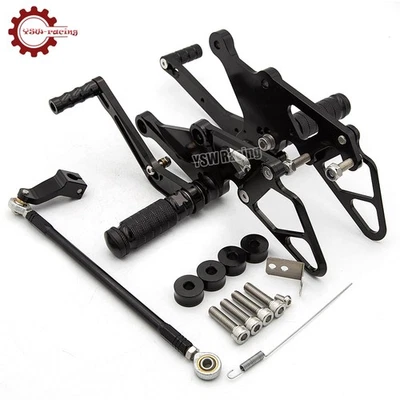 Juego trasero estriberas CNC para Yamaha MT-07 FZ07 2013-2022 estriberas de cambio GP Foto 1 de 4