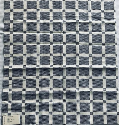 Lee Jofa GP & J BAKER Picnic Check Indigo Fabric 100% Linen Sample Remnant - Image 1 of 4