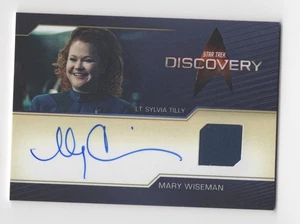 Mary Wiseman Star Trek Discovery Season 5 Incentive Box Autograph Costume Card - Picture 1 of 2