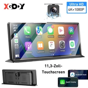 11,3'' Wireless Apple CarPlay Android Auto Autoradio DVR Dash Cam Rückfahrkamera - Bild 1 von 14