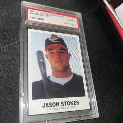 2000 High School All Americans Jason Stokes #1 Rookie PSA 9 MINT - Image 1 of 2