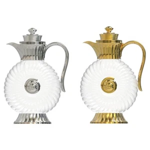 Water Jug Arabic Glass Carafe Water Pot Cold Water with Spout Glass Pitcher - Picture 1 of 13