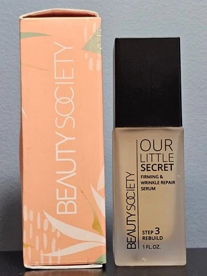Beauty Society Our Little Secret Firming & Wrinkle Repair Serum 1 oz New in Box! - Image 1 of 4