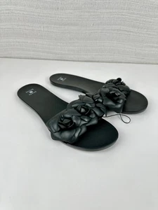 Shade & Shore Women's Black Mallory Jelly Sandals Size 11 Summer - Picture 1 of 4