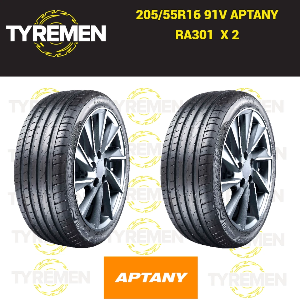 2 X New 205/55R16 91V APTANY RA301  2055516 205 55 16 HIGH PERFORMANCE BRAND NEW - Image 1 of 1