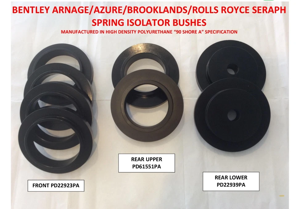 Bentley/Arnage/Azure/Brooklands/Rolls Royce Seraph - Arbustos aisladores de resorte - Imagen 1 de 1