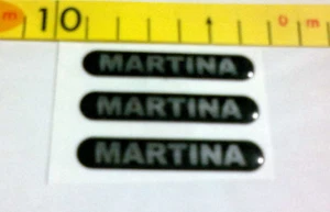 Logo Fregio con Nome in Resina 3 pezzi MARTINA - Imagen 1 de 1