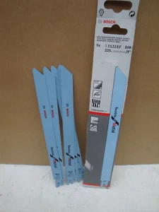 BOSCH S1122EF 225MM RECIP SAW BLADES FOR METAL 2608656020 pack x 5 - Picture 1 of 1