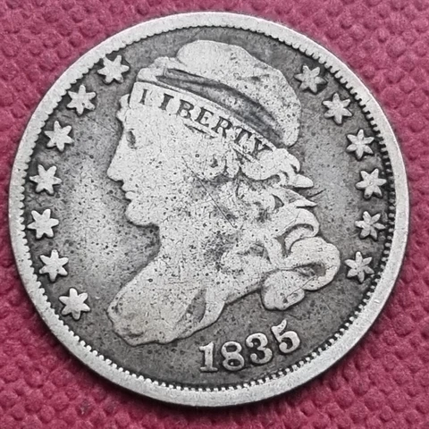 1835 Capped Bust Dime 10c Better Grade #57831 Cover