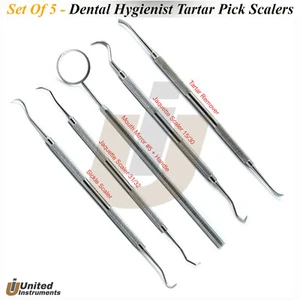 Dental Tarter Zahnstein Plaque Entferner Kit Jacquette Sichelsonde Morse Scaler - Bild 1 von 6