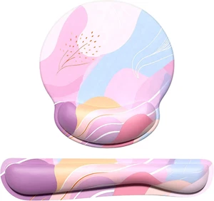 Keyboard Wrist Rest and Mouse Pad with Wrist Support, Memory Foam Wrist Rests fo - Picture 1 of 13