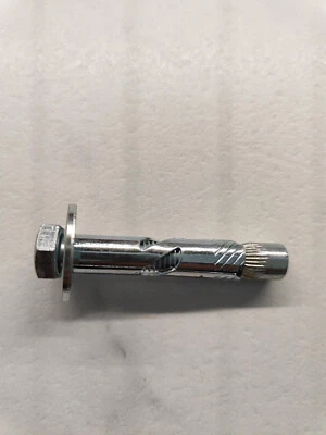 Tassello in acciaio 10mm x 50mm vite 8mm - 2 pezzi - Immagine 1 di 4