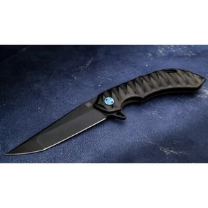 OLAMIC CUSTOM WAYFARER 247 COMPANTO SCALLOPED PVD BLACK/BLUE - 247S90CSCBLKBLU - Picture 1 of 5
