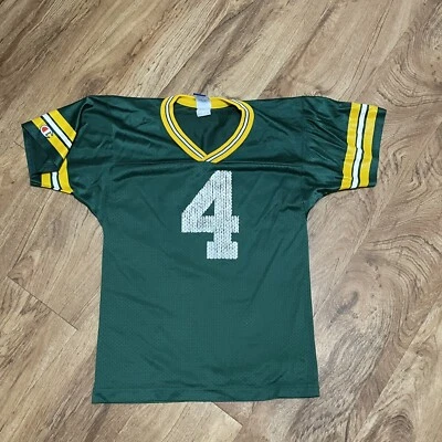 Camiseta De Colección Brett Farve 4 Juvenil Malla Medida Green Bay Packers NFL Fútbol Foto 1 de 4