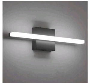 Led Bathroom Vanity Light Bar 16 Inch 9w Black Ip44 Bathroom Light Fixtures Over - Picture 1 of 9