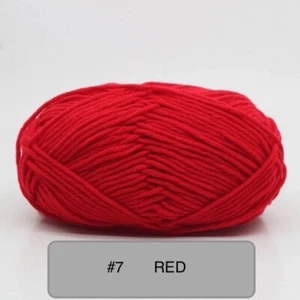 NEW  Multi colors Milk Cotton Skeins Hand Knitting Wool Baby Crochet Chunky Yarn - Picture 1 of 30