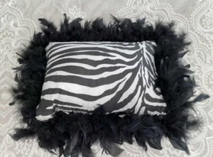 New Xhileration Zebra Throw Pillow 14x10 - Picture 1 of 2