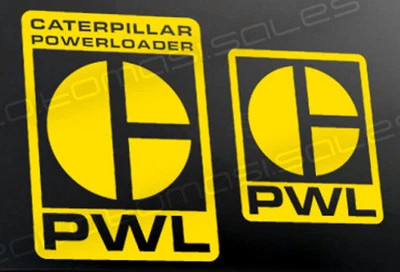 CATERPILLAR PWL POWERLOADER CATERPILLAR sticker decal SET ALIENS COLONIAL MARINES WEYLAND YUTANI