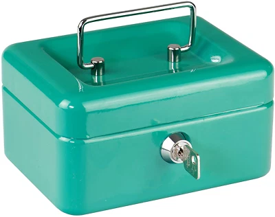 BURG-WÄCHTER Geldkassette Money 5015 inkl. 2 Schlüssel Hartgeldeinsatz grün