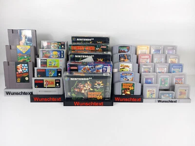 Spielehalter passend für Nintendo Spiele N64 NES SNES Gameboy von Rapid Factory