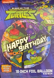 Teenage Mutant Ninja Turtles 18" Foil Happy Birthday Balloon Nickelodeon - Picture 1 of 2