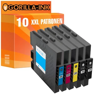 10 Patronen XXL für Ricoh GC-31 GX E 3300 N GX E 3350 N GX E 3300 GX E 2600 - Bild 1 von 2