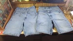 #1 Levis 505 Men's Blue Jeans Shorts Lot,size 32,4 pairs! - Picture 1 of 7