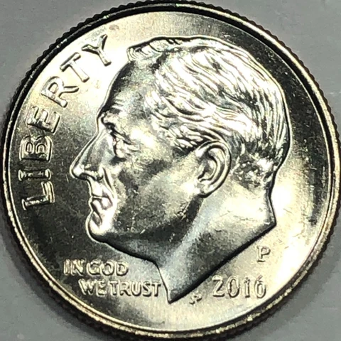2016 P&D - Roosevelt Dime Set Cover