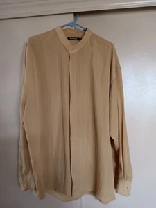 Maxini Men's Button Up Long Sleeve 100% Micro Shirt Size 2XL - Picture 1 of 3