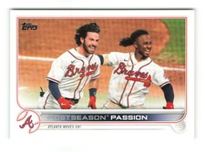 2022 Topps Postseason Passion  #342  Checklist Atlanta Braves Baseball Card