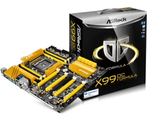 Intel X99 Motherboard ASRock X99 OC FORMULA LGA2011-3 DDR4 for Xeon 22-Core CPU - Picture 1 of 11