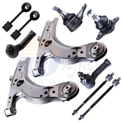 10pc Front Suspension Kit Ball Joints Tie Rod Ends for 2001-2010 Beetle & Golf - Image 1 of 4