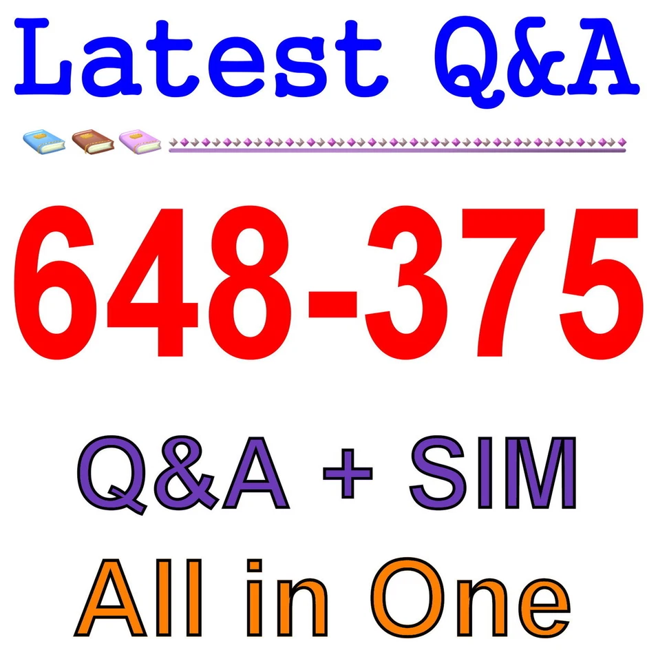 Cisco Best Practice Material For 648-375 Exam Q&A+SIM - Image 1 of 1