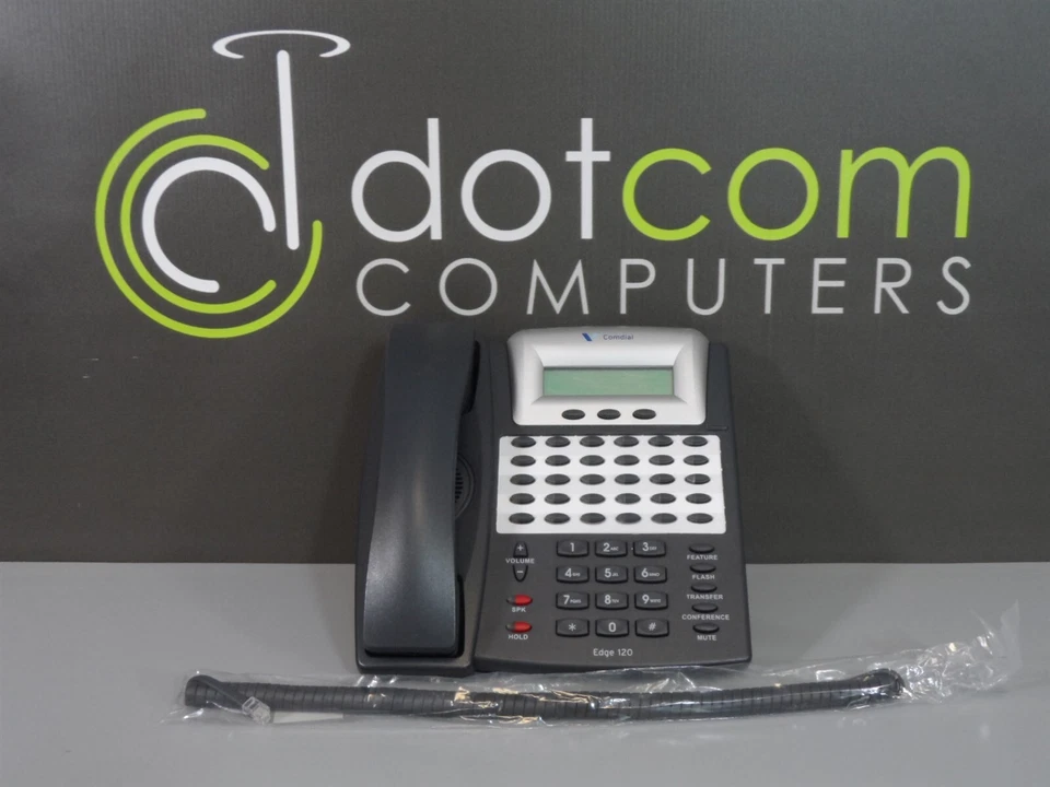 Comdial Edge 120 7261-00 Phone Gray DX-120 7261 Display Refurbished 1Year Warr - Image 1 of 4