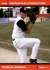 2008 Kannapolis Intimidators 2nd Half Multi-Ad #18 Charlie Leesman Cincinnati OH