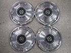 Set (4) OEM 1967 14" Chevy II Polished Wheel Covers Hubcaps 03895218 3012
