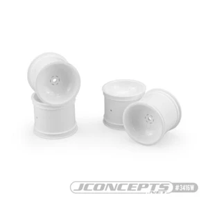 JConcepts Super Dish 2.2 Front Wheel Traxxas Rustler Stampede White 3417W - Picture 1 of 1