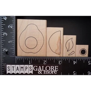 Art Gone Wild timbri in gomma COSTRUISCI UN MINI SHAKER SET COCCINELLA PERA FRUTTA #2602 - Foto 1 di 2