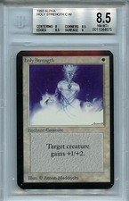 MTG Alpha Holy Strength BGS 8.5 (8) NM-MT+ Magic  card Amricons 4675