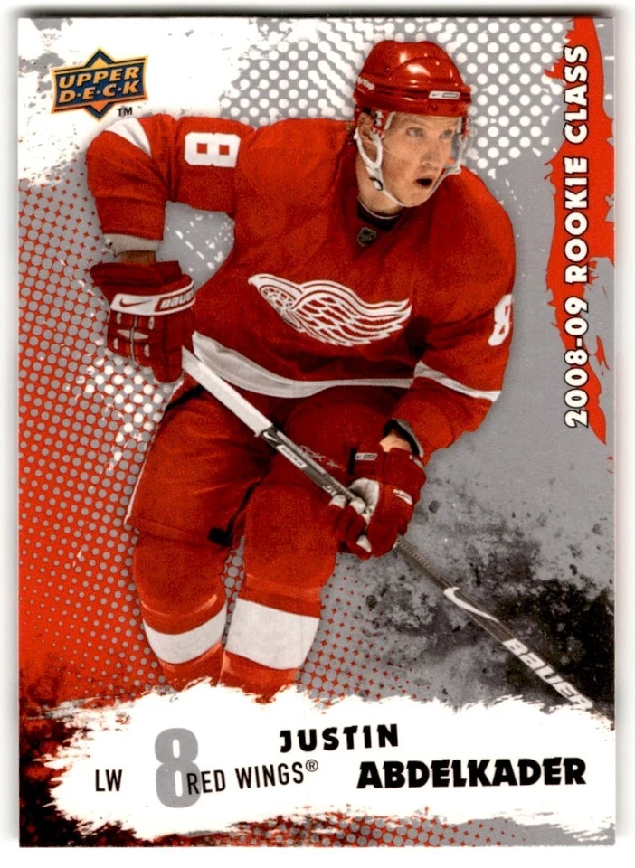 2008-09 Upper Deck Class Justin Abdelkader Rookie #14 Detroit Red Wings - Image 1 of 2