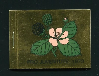 Switzerland Fruits of the Forest Semi Postal Complete Stamp Booklet 1973 MNH - Image 1 of 2